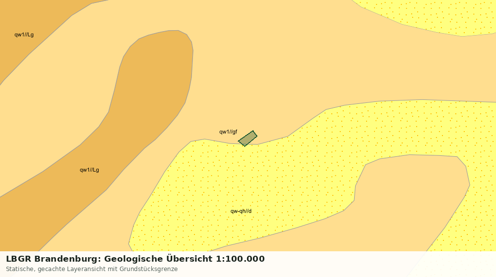Statische Kartenansicht: LBGR Brandenburg: Geologische Übersicht 1:100.000