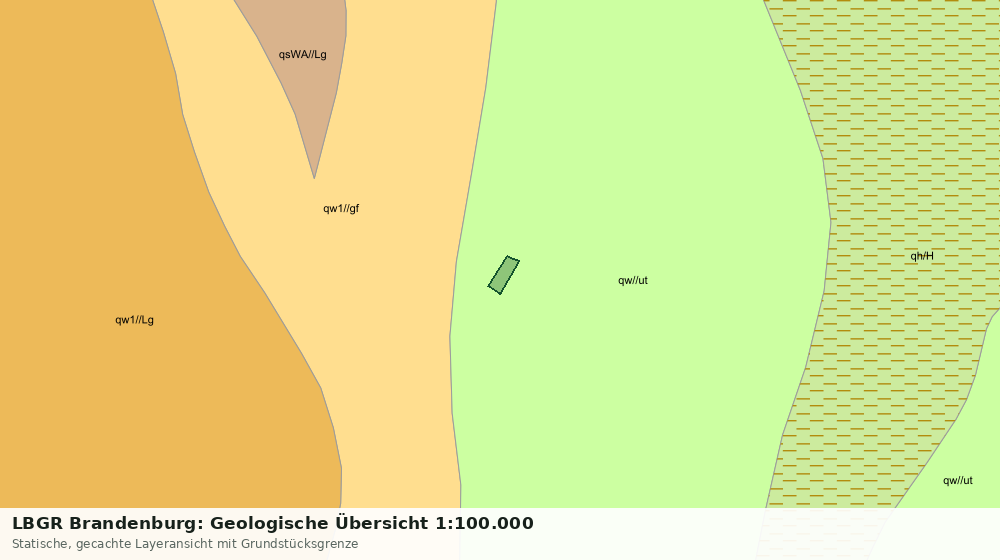 Statische Kartenansicht: LBGR Brandenburg: Geologische Übersicht 1:100.000