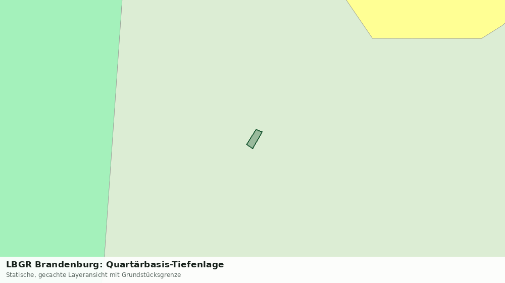 Statische Kartenansicht: LBGR Brandenburg: Quartärbasis-Tiefenlage