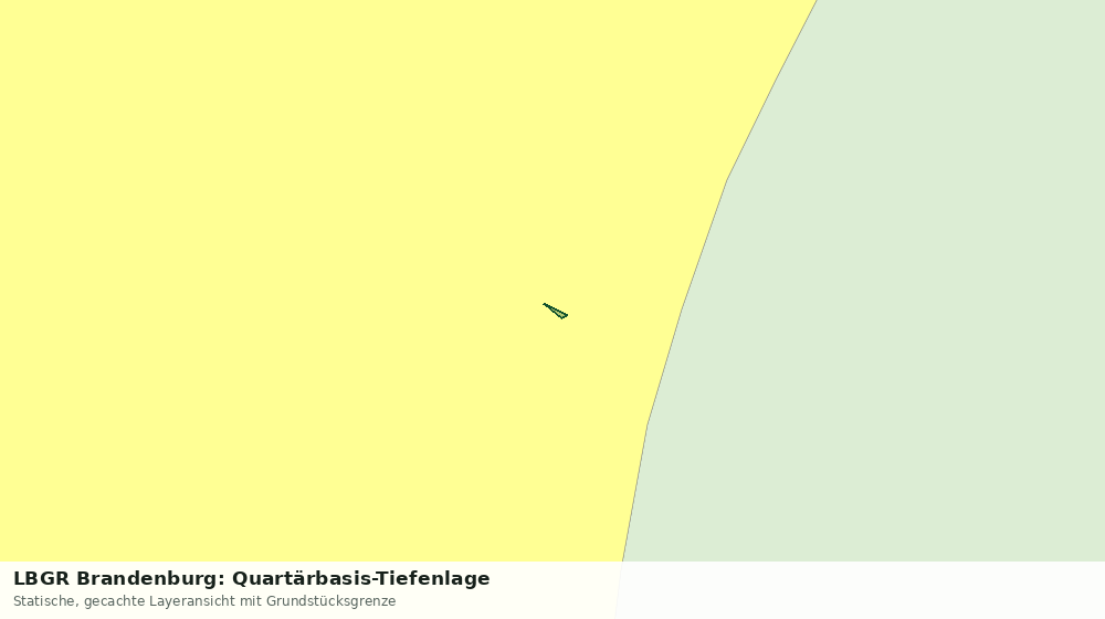 Statische Kartenansicht: LBGR Brandenburg: Quartärbasis-Tiefenlage