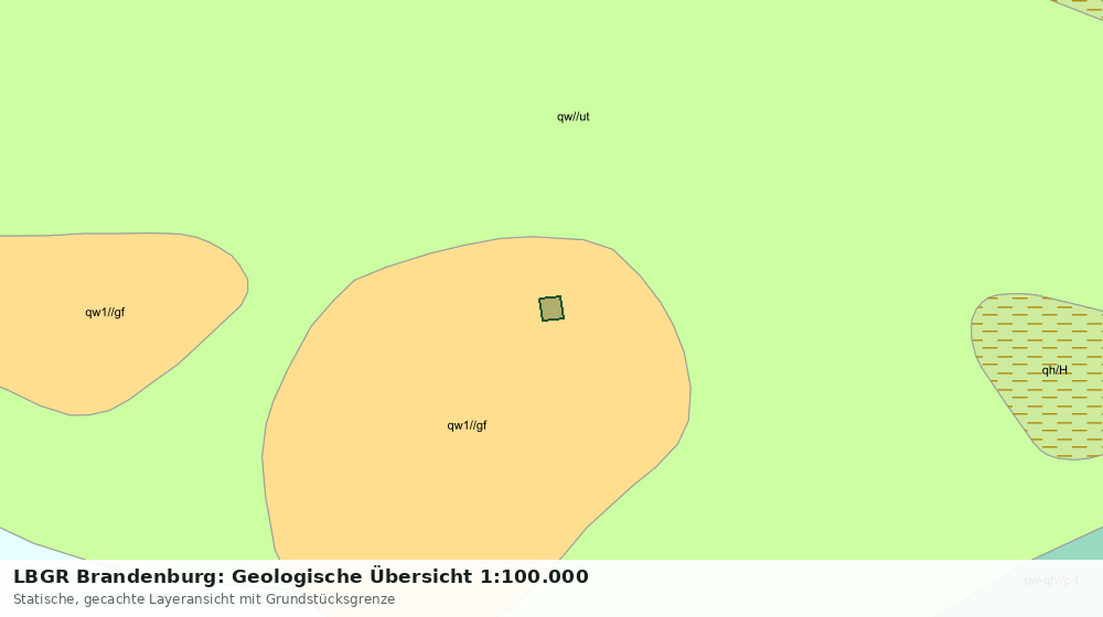 Statische Kartenansicht: LBGR Brandenburg: Geologische Übersicht 1:100.000