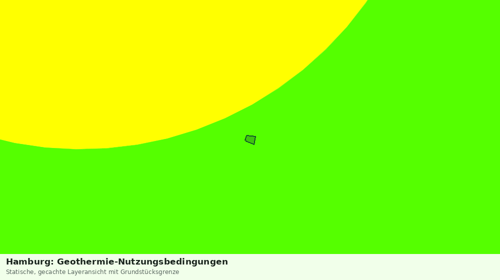 Statische Kartenansicht: Hamburg: Geothermie-Nutzungsbedingungen