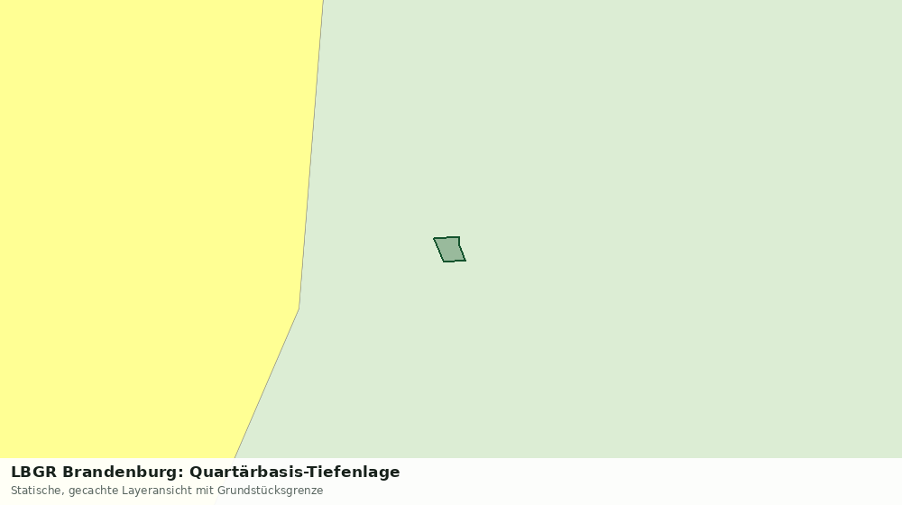 Statische Kartenansicht: LBGR Brandenburg: Quartärbasis-Tiefenlage