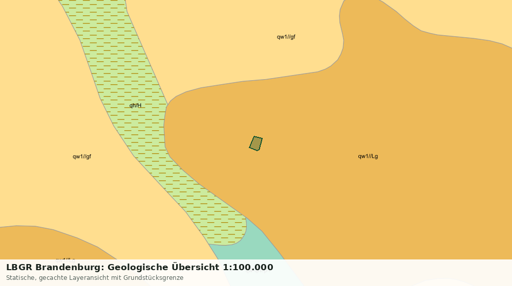 Statische Kartenansicht: LBGR Brandenburg: Geologische Übersicht 1:100.000