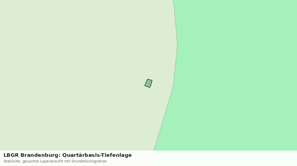 Statische Kartenansicht: LBGR Brandenburg: Quartärbasis-Tiefenlage