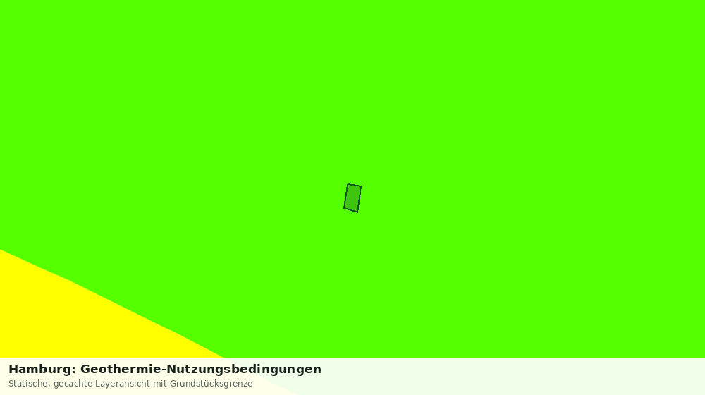 Statische Kartenansicht: Hamburg: Geothermie-Nutzungsbedingungen
