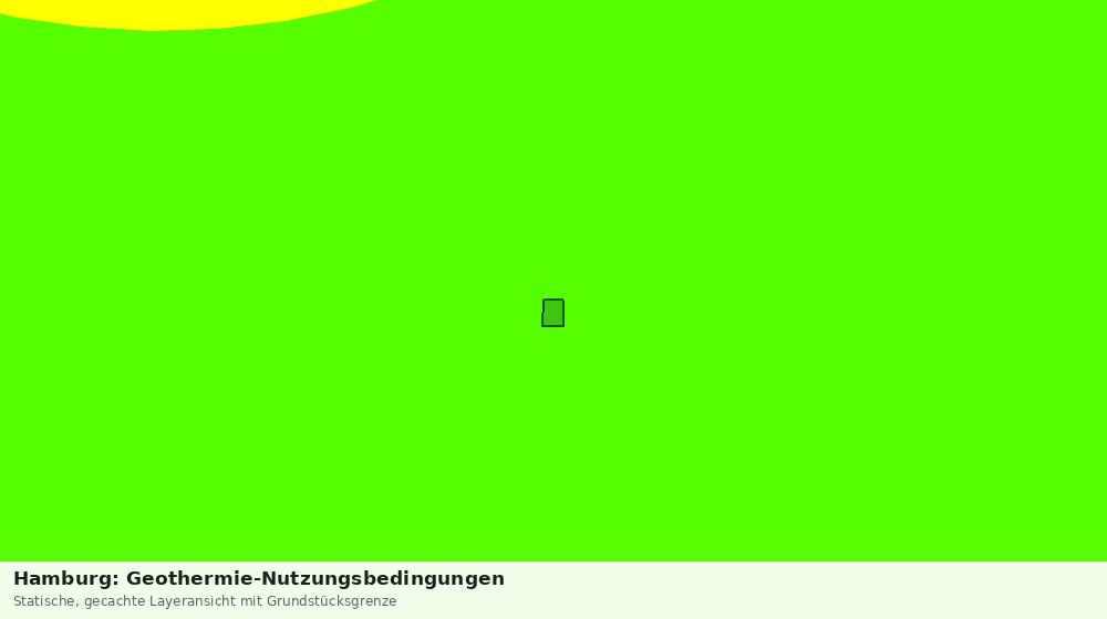 Statische Kartenansicht: Hamburg: Geothermie-Nutzungsbedingungen