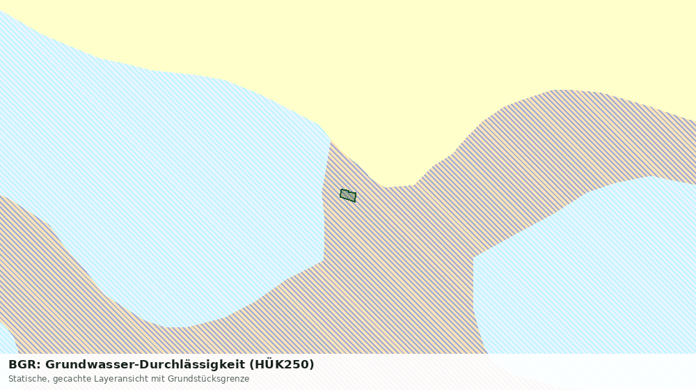 Statische Kartenansicht: BGR: Grundwasser-Durchlässigkeit (HÜK250)