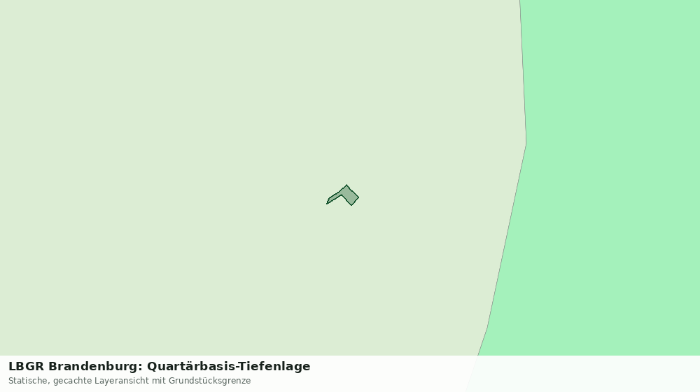 Statische Kartenansicht: LBGR Brandenburg: Quartärbasis-Tiefenlage