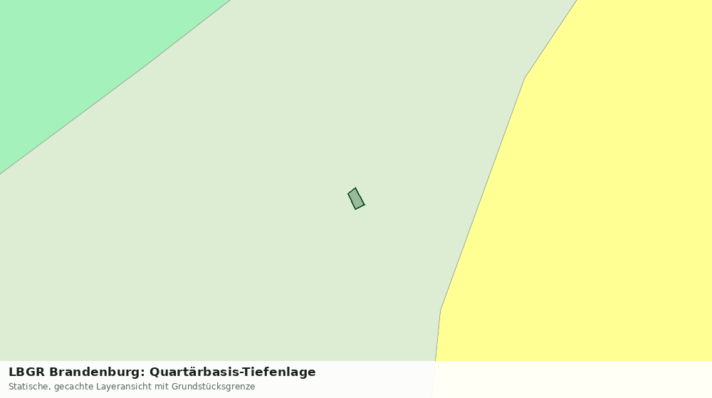 Statische Kartenansicht: LBGR Brandenburg: Quartärbasis-Tiefenlage