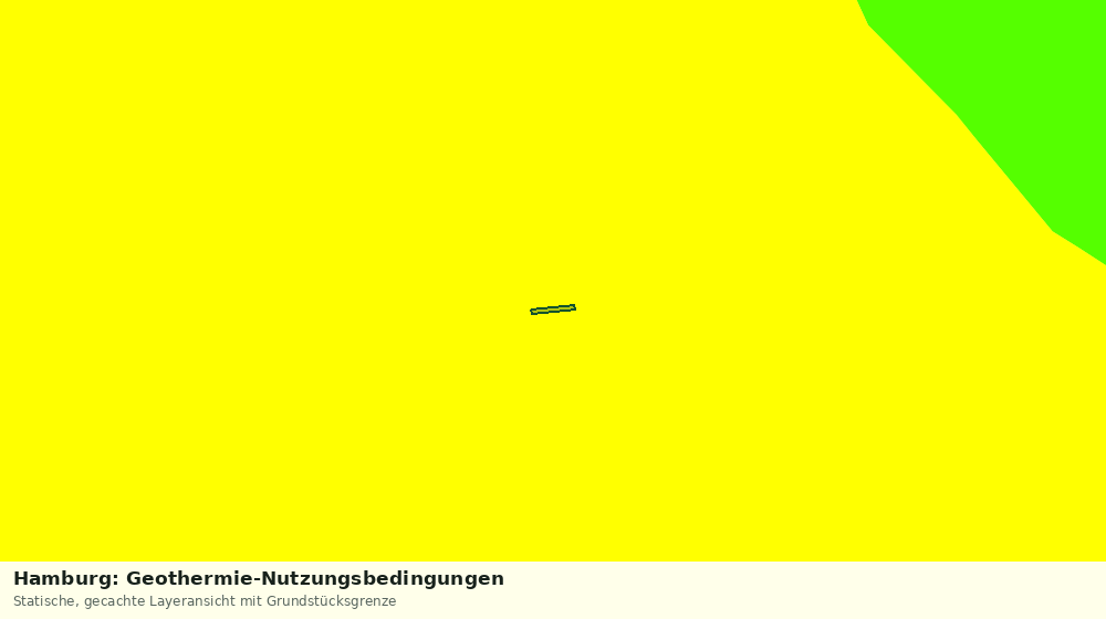 Statische Kartenansicht: Hamburg: Geothermie-Nutzungsbedingungen