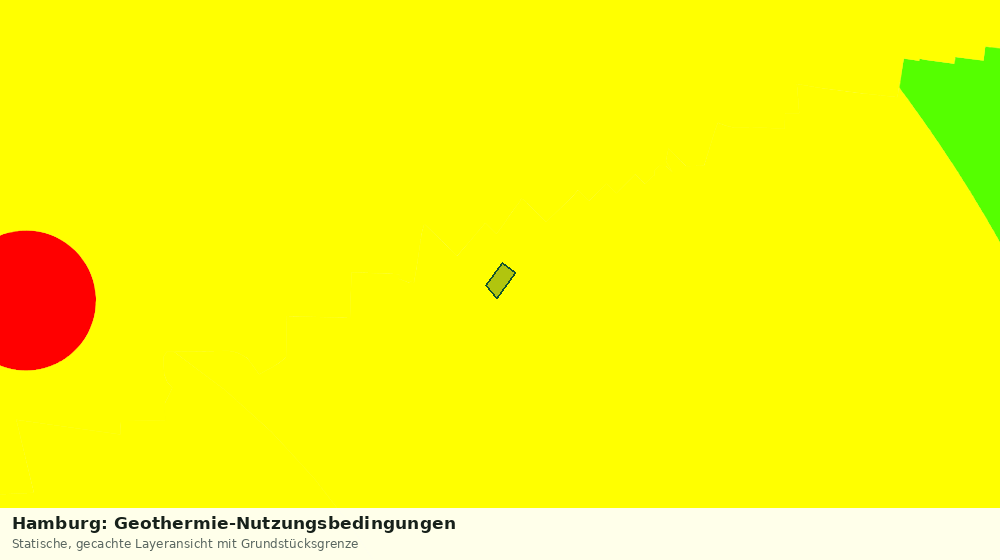 Statische Kartenansicht: Hamburg: Geothermie-Nutzungsbedingungen