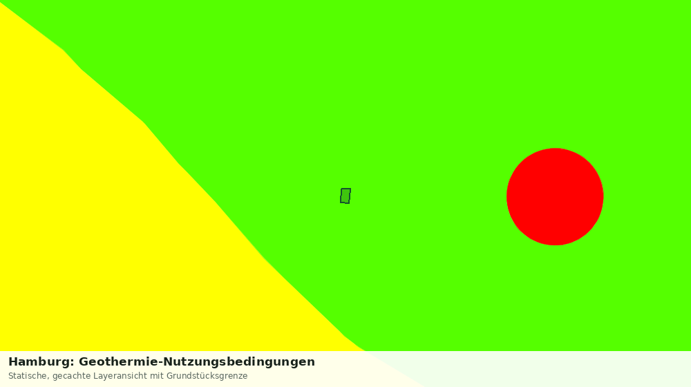 Statische Kartenansicht: Hamburg: Geothermie-Nutzungsbedingungen