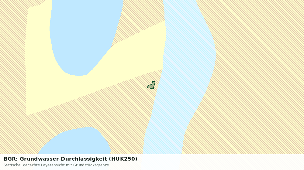 Statische Kartenansicht: BGR: Grundwasser-Durchlässigkeit (HÜK250)
