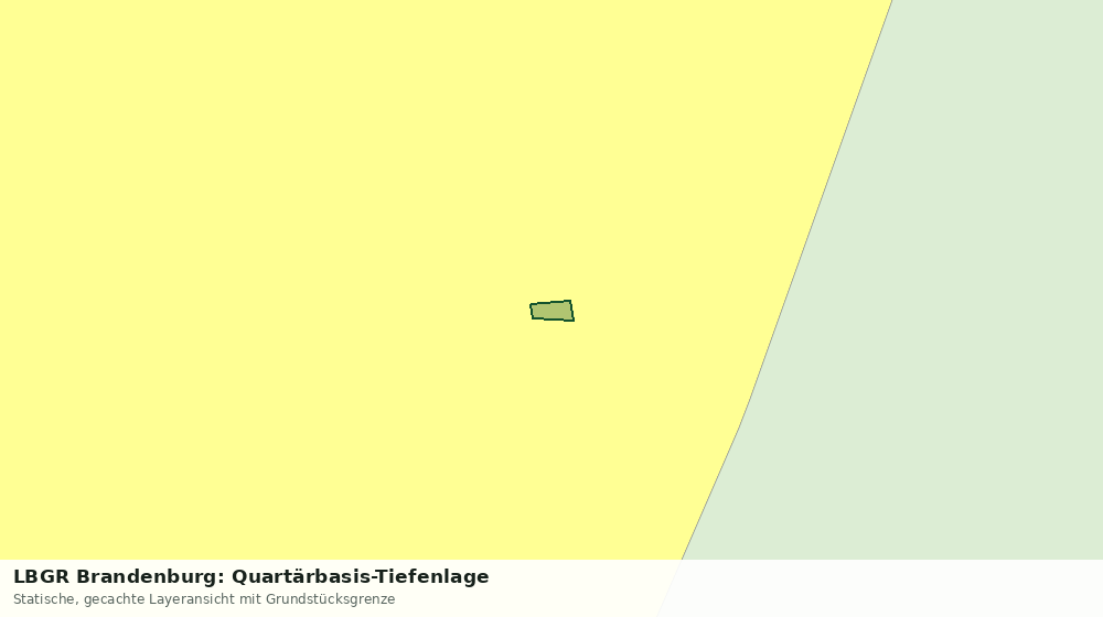Statische Kartenansicht: LBGR Brandenburg: Quartärbasis-Tiefenlage
