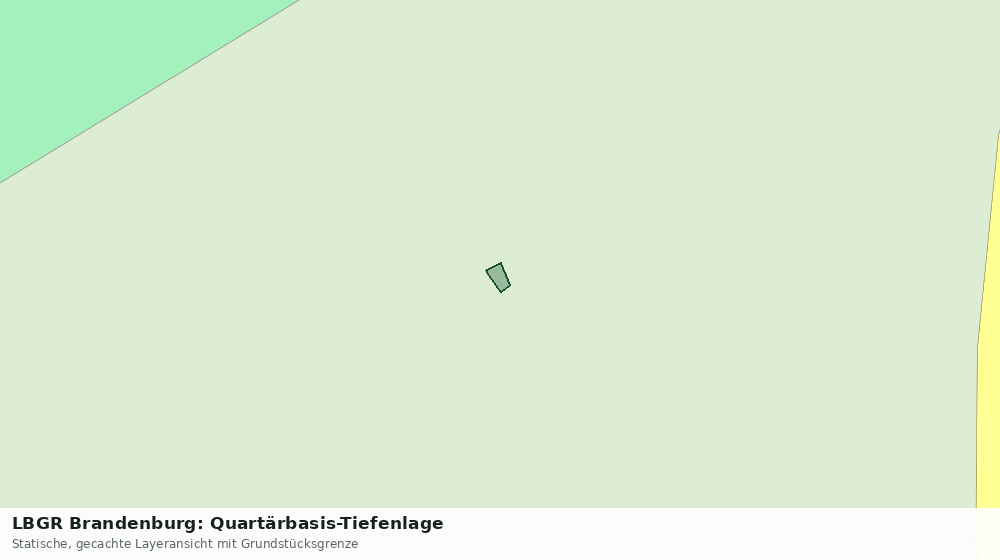 Statische Kartenansicht: LBGR Brandenburg: Quartärbasis-Tiefenlage