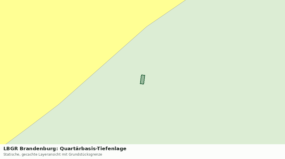 Statische Kartenansicht: LBGR Brandenburg: Quartärbasis-Tiefenlage