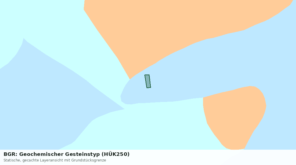 Statische Kartenansicht: BGR: Geochemischer Gesteinstyp (HÜK250)