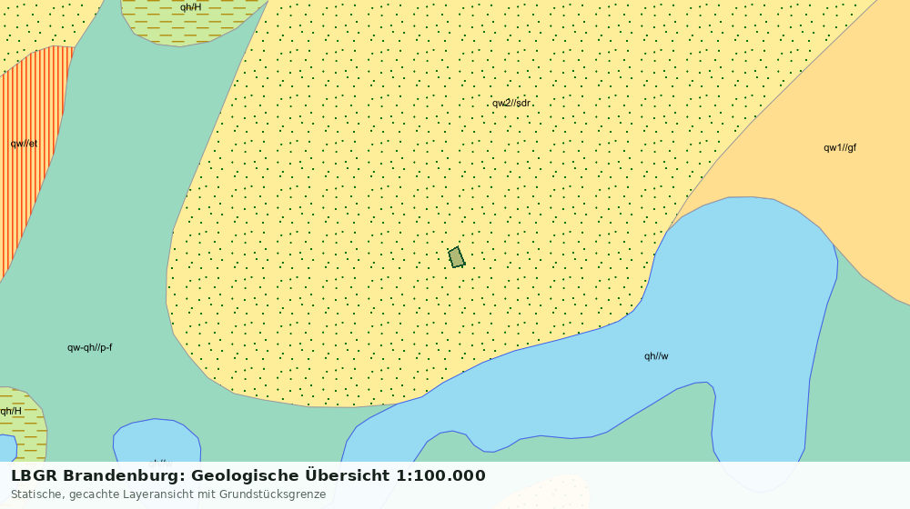 Statische Kartenansicht: LBGR Brandenburg: Geologische Übersicht 1:100.000