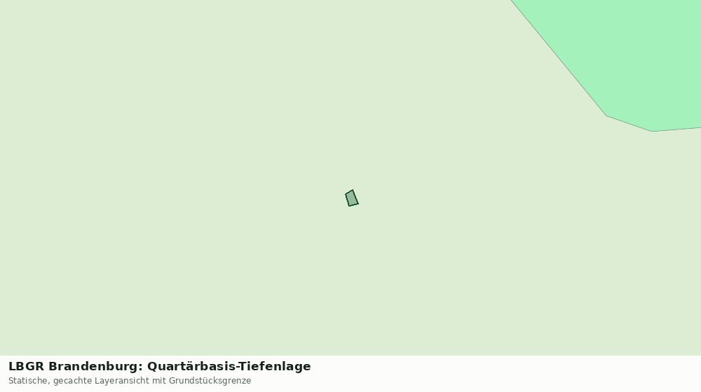Statische Kartenansicht: LBGR Brandenburg: Quartärbasis-Tiefenlage