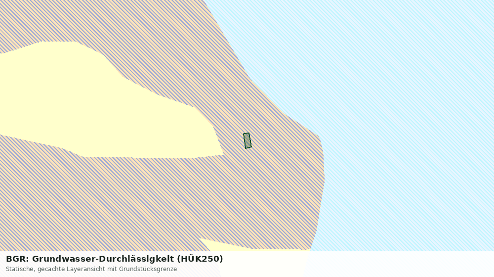 Statische Kartenansicht: BGR: Grundwasser-Durchlässigkeit (HÜK250)