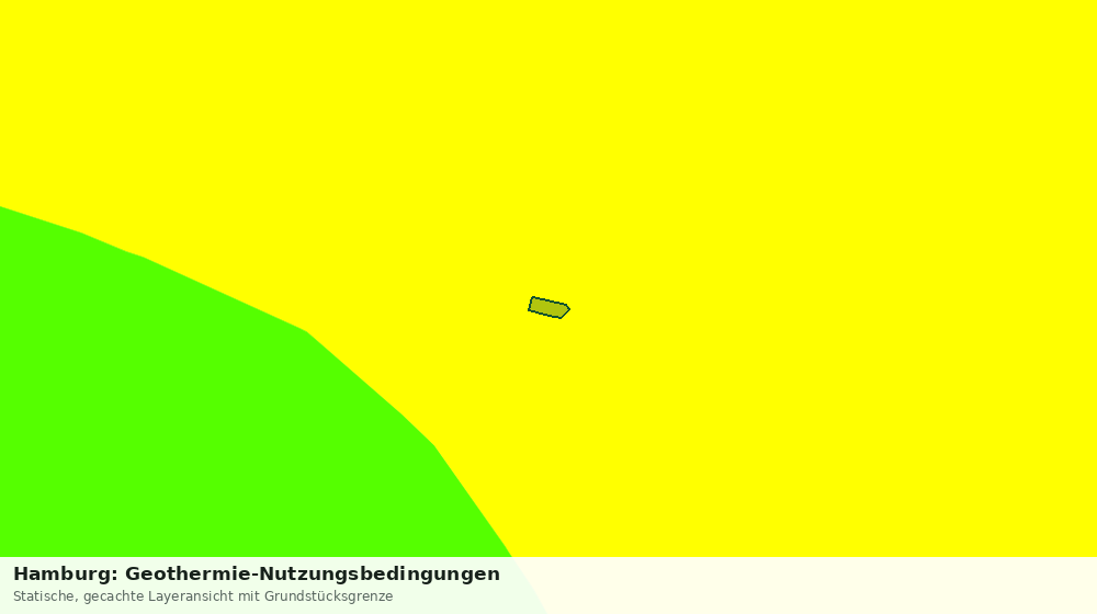 Statische Kartenansicht: Hamburg: Geothermie-Nutzungsbedingungen
