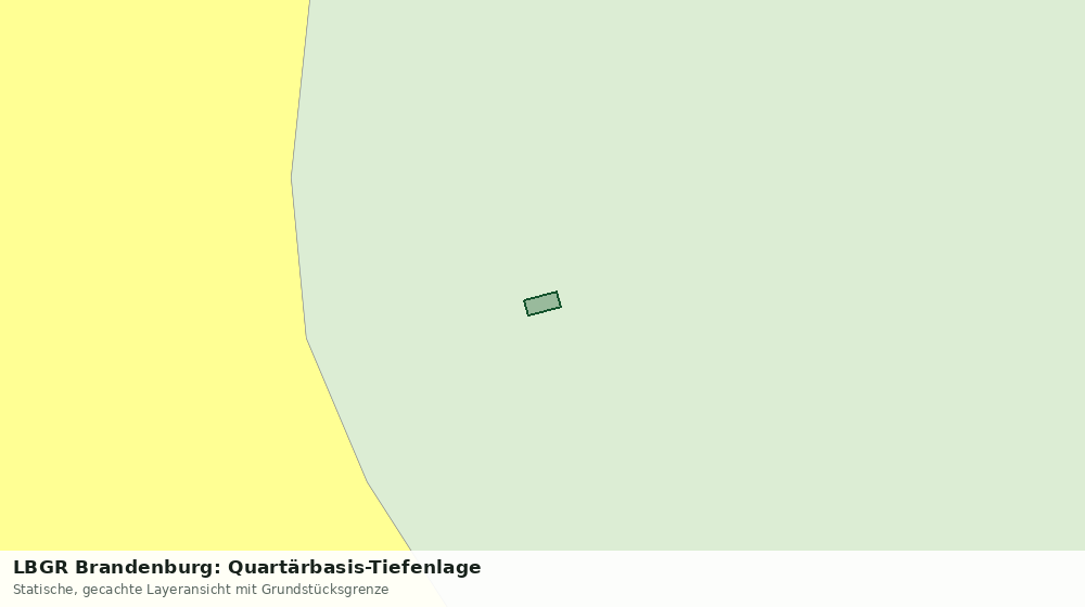 Statische Kartenansicht: LBGR Brandenburg: Quartärbasis-Tiefenlage