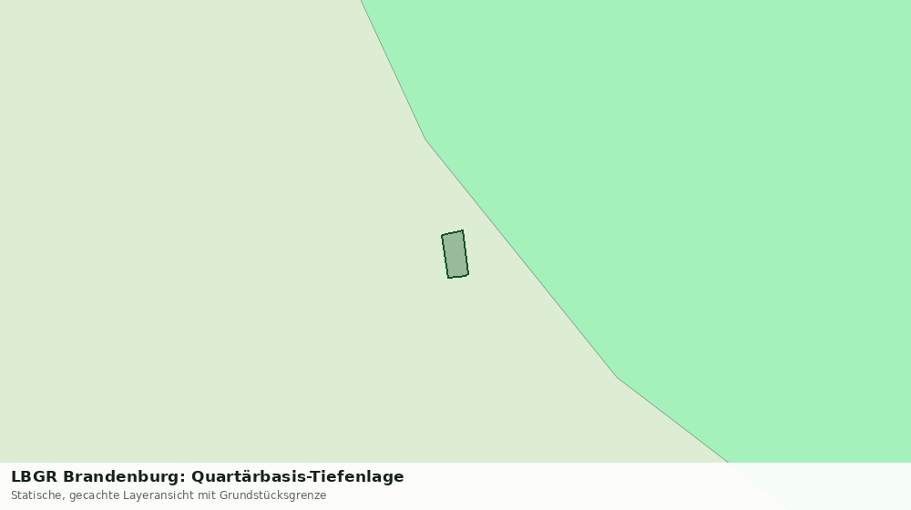 Statische Kartenansicht: LBGR Brandenburg: Quartärbasis-Tiefenlage