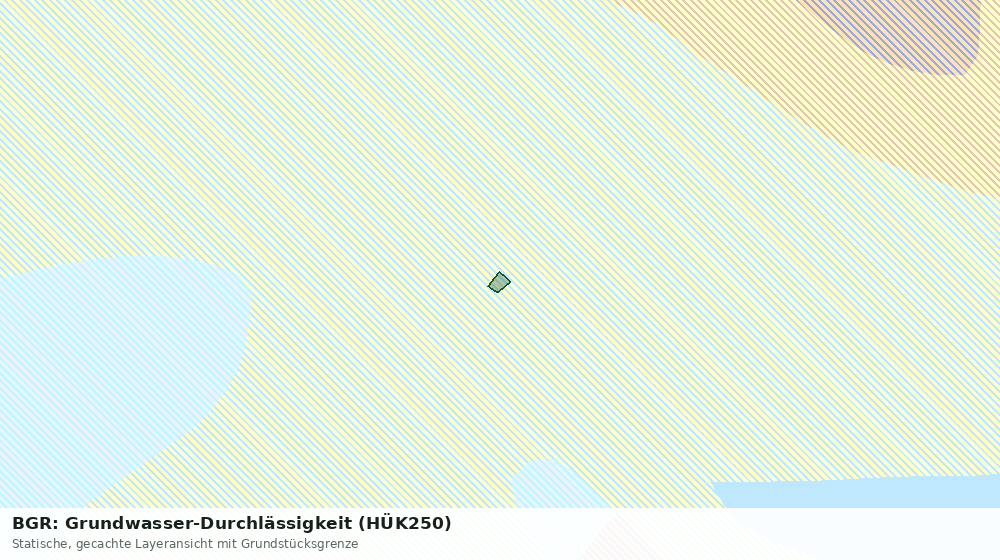Statische Kartenansicht: BGR: Grundwasser-Durchlässigkeit (HÜK250)