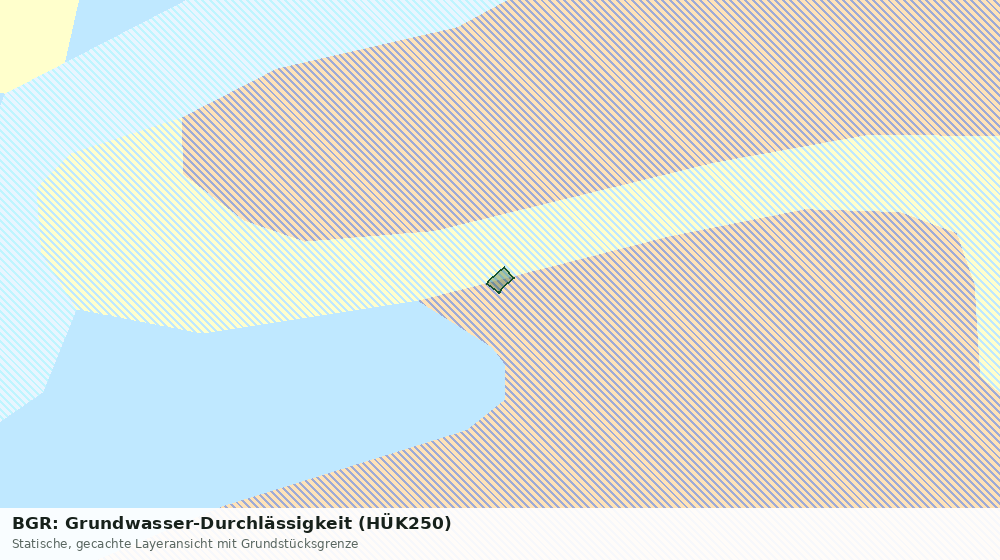 Statische Kartenansicht: BGR: Grundwasser-Durchlässigkeit (HÜK250)