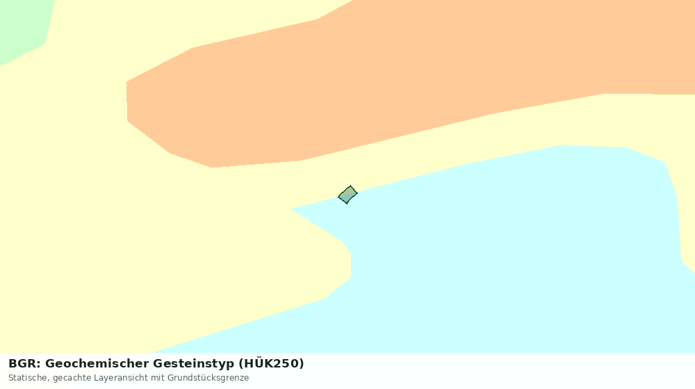 Statische Kartenansicht: BGR: Geochemischer Gesteinstyp (HÜK250)