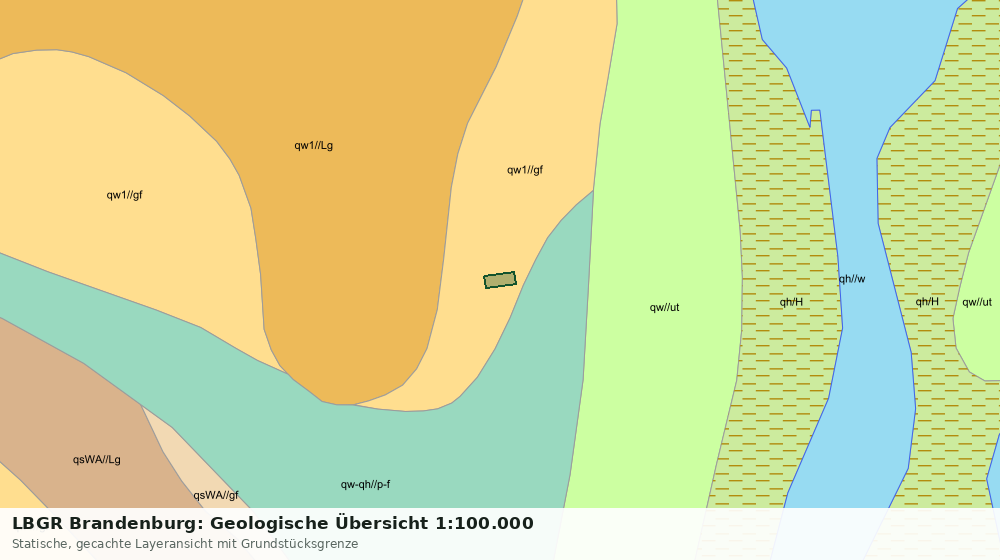 Statische Kartenansicht: LBGR Brandenburg: Geologische Übersicht 1:100.000