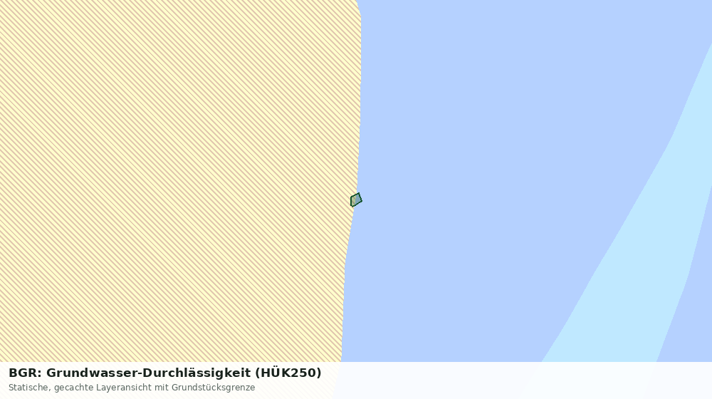 Statische Kartenansicht: BGR: Grundwasser-Durchlässigkeit (HÜK250)
