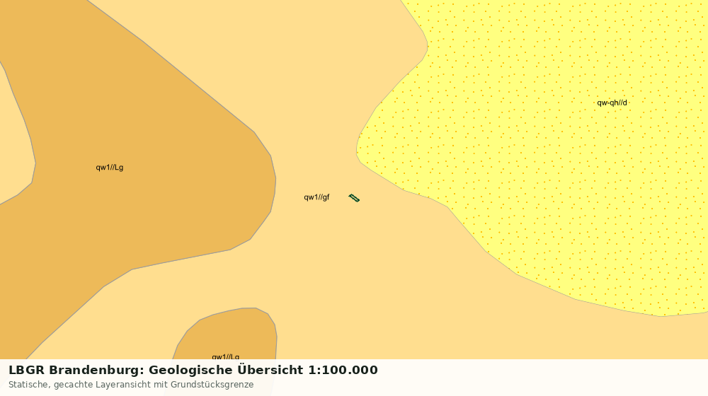 Statische Kartenansicht: LBGR Brandenburg: Geologische Übersicht 1:100.000