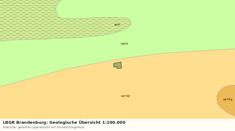 Statische Kartenansicht: LBGR Brandenburg: Geologische Übersicht 1:100.000