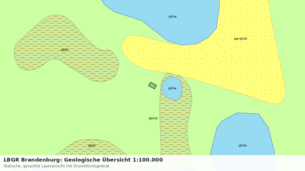 Statische Kartenansicht: LBGR Brandenburg: Geologische Übersicht 1:100.000