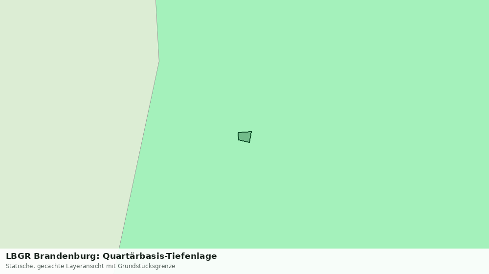 Statische Kartenansicht: LBGR Brandenburg: Quartärbasis-Tiefenlage