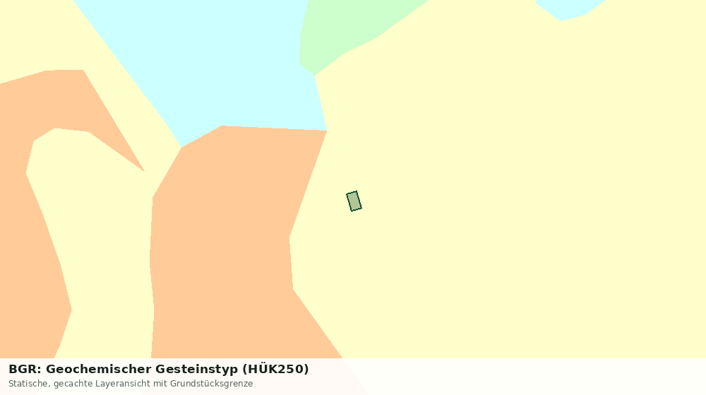 Statische Kartenansicht: BGR: Geochemischer Gesteinstyp (HÜK250)