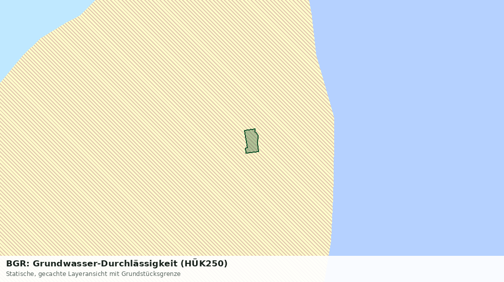 Statische Kartenansicht: BGR: Grundwasser-Durchlässigkeit (HÜK250)