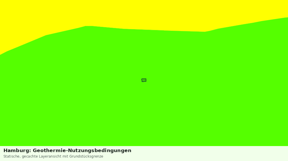 Statische Kartenansicht: Hamburg: Geothermie-Nutzungsbedingungen