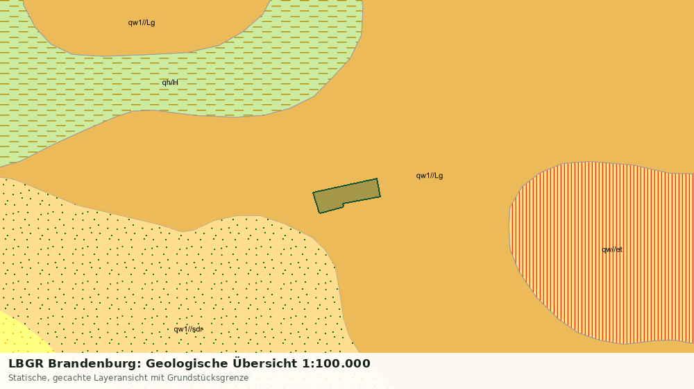 Statische Kartenansicht: LBGR Brandenburg: Geologische Übersicht 1:100.000