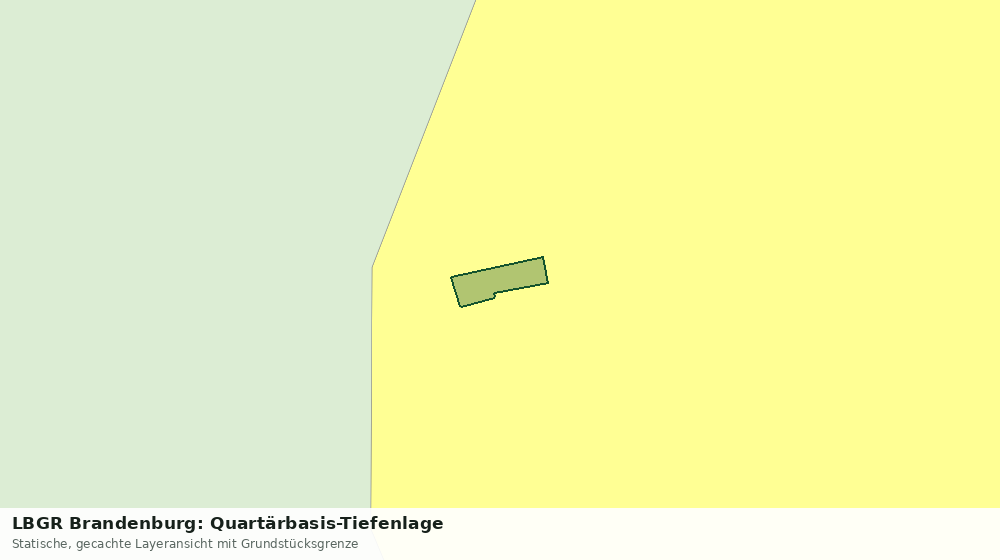 Statische Kartenansicht: LBGR Brandenburg: Quartärbasis-Tiefenlage