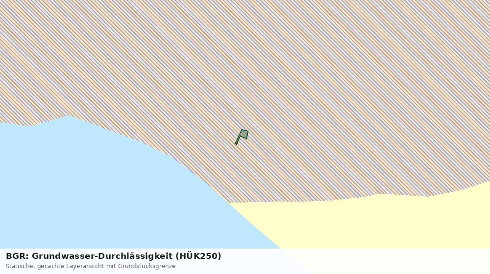 Statische Kartenansicht: BGR: Grundwasser-Durchlässigkeit (HÜK250)