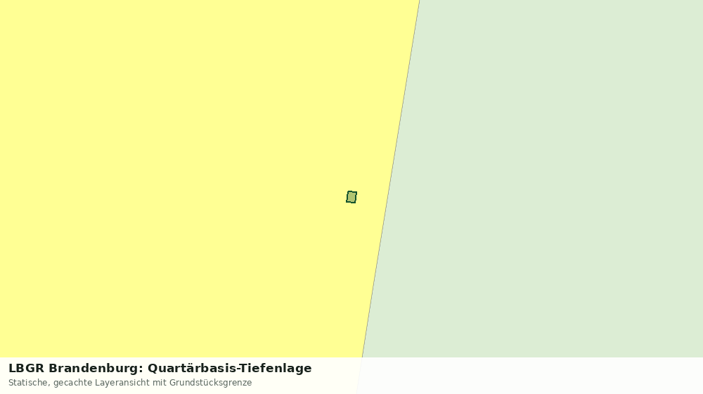 Statische Kartenansicht: LBGR Brandenburg: Quartärbasis-Tiefenlage