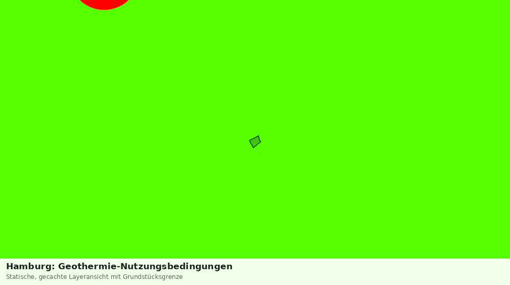 Statische Kartenansicht: Hamburg: Geothermie-Nutzungsbedingungen