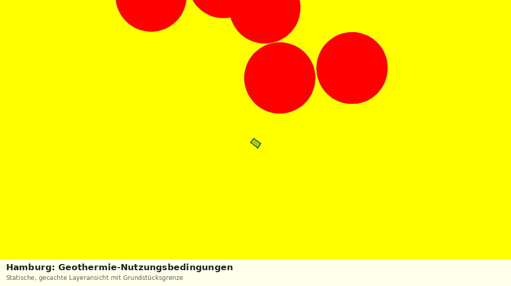 Statische Kartenansicht: Hamburg: Geothermie-Nutzungsbedingungen
