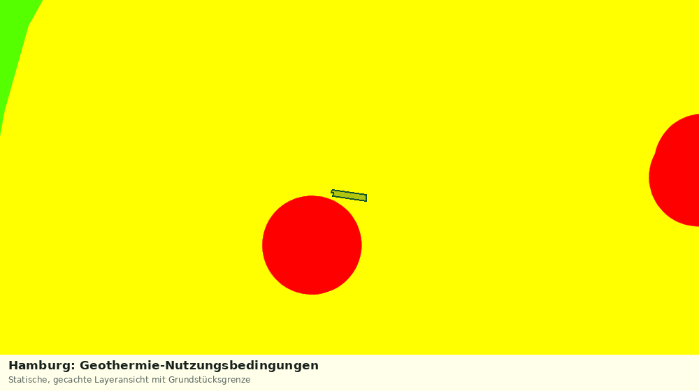 Statische Kartenansicht: Hamburg: Geothermie-Nutzungsbedingungen