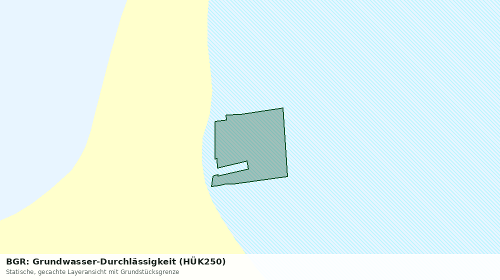 Statische Kartenansicht: BGR: Grundwasser-Durchlässigkeit (HÜK250)