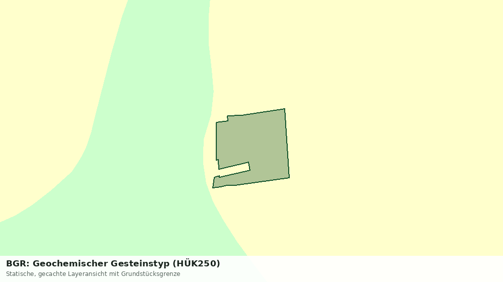 Statische Kartenansicht: BGR: Geochemischer Gesteinstyp (HÜK250)