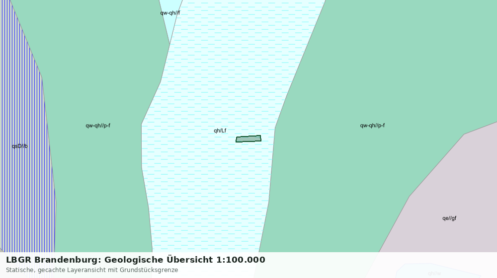 Statische Kartenansicht: LBGR Brandenburg: Geologische Übersicht 1:100.000